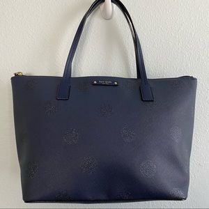 Kate Spade polka dot navy purse